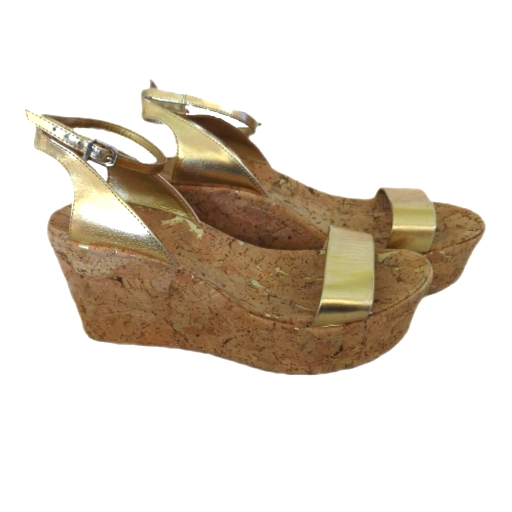 Gold Wedge Sandals - Aldo - Size 8.5